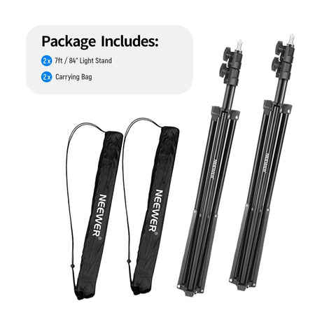Neewer 2-pack St210 210cm Photography Videography Light Stand • Camerastuff • South Africa