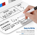 Neewer 20x30cm Acrylic Clapperboard Film Production Slate Kit (white) • Camerastuff • South Africa