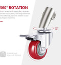 Neewer 3-pack 75mm Diameter Swivel Caster Wheels for C-stands • Camerastuff • South Africa