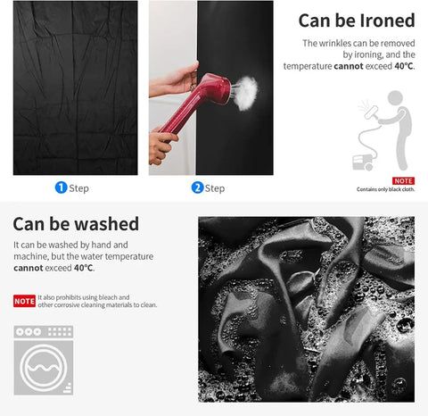 Neewer 3x3.6m Black Polyester Fabric Backdrop • Camerastuff • South Africa