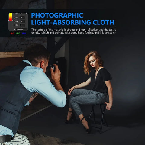 Neewer 3x3.6m Black Polyester Fabric Backdrop • Camerastuff • South Africa