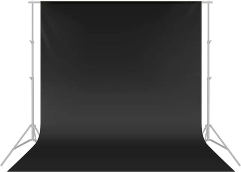 Neewer 3x3.6m Black Polyester Fabric Backdrop • Camerastuff • South Africa