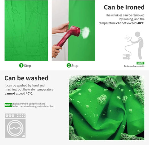 Neewer 3x3.6m Chroma-key Green Polyester Fabric Backdrop • Camerastuff • South Africa
