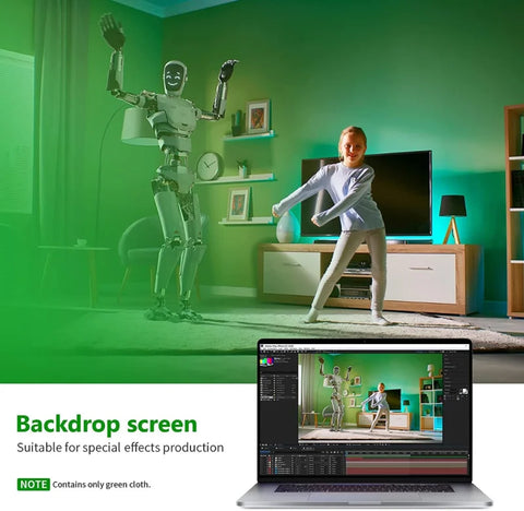 Neewer 3x3.6m Chroma-key Green Polyester Fabric Backdrop • Camerastuff • South Africa