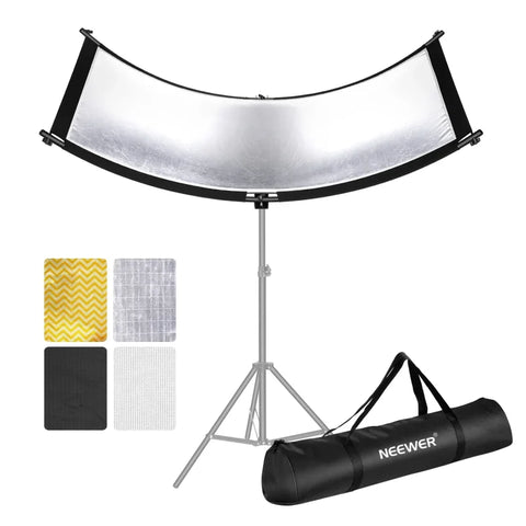 Neewer 4-in-1 167x61cm Clamshell Curved Reflector with Carry Bag (no Stand Included) • Camerastuff • South Africa