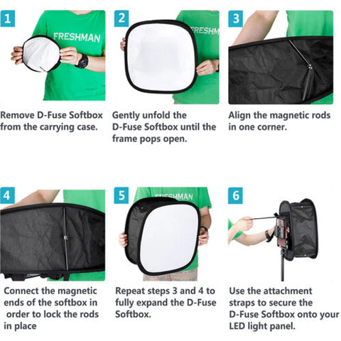 Neewer 41x17cm Softbox for LED Constant Light Panel – CameraStuff