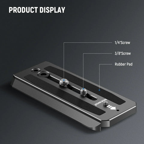 Neewer 501PL Tripod Fluid Head Quick Release Plate