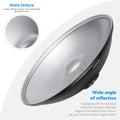 Neewer 55cm Silver Beauty Dish with Diffuser Cloth and Honeycomb Grid • Camerastuff • South Africa