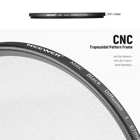 Neewer 55mm Black Diffusion 1/1 Filter Dream Cinematic Effect Camera • Camerastuff • South Africa