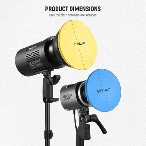 Neewer 6-pack Elastic Colour Diffusers for 18cm Standard Reflector • Camerastuff • South Africa