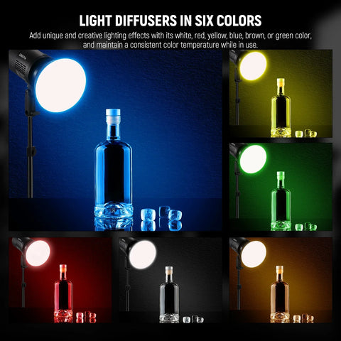 Neewer 6-pack Elastic Colour Diffusers for 18cm Standard Reflector • Camerastuff • South Africa