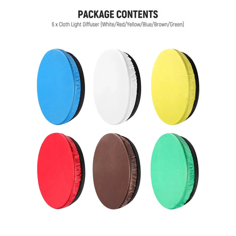 Neewer 6-pack Elastic Colour Diffusers for 18cm Standard Reflector • Camerastuff • South Africa