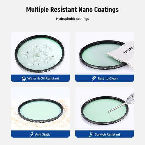 Neewer 62mm Black Diffusion 1/1 Filter Dream Cinematic Effect Camera • Camerastuff • South Africa