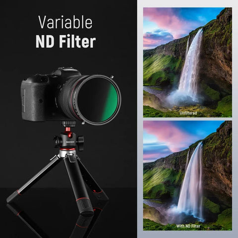 Neewer 62mm Filter 2-in-1 Cpl Circular Polarizer and Vnd Nd2-nd32 Variable Neutral Density • Camerastuff • South Africa