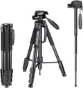 Neewer 70’’/177cm Portable Aluminium 2-in-1 Tripod and Monopod with Pan Tilt Head • Camerastuff • South Africa