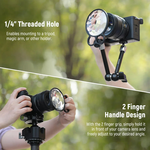 Neewer 77mm Handheld Kaleidoscope Prism Lens Fx Filter • Camerastuff • South Africa