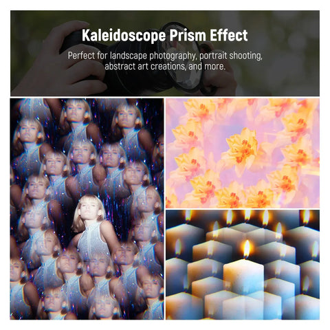 Neewer 77mm Handheld Kaleidoscope Prism Lens Fx Filter • Camerastuff • South Africa