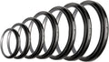 Neewer 8-piece Anodized Aluminum Step-up Adapter Ring Set • Camerastuff • South Africa