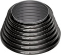 Neewer 8-piece Anodized Aluminum Step-up Adapter Ring Set • Camerastuff • South Africa