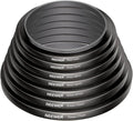 Neewer 8-piece Anodized Aluminum Step-up Adapter Ring Set • Camerastuff • South Africa