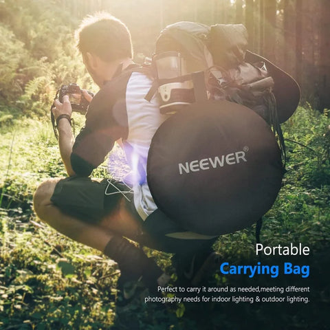 Neewer 80x120cm 5-in-1 Portable Collapsible Reflector & Diffuser with Carry Bag • Camerastuff • South Africa