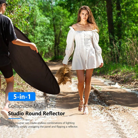 Neewer 80x120cm 5-in-1 Portable Collapsible Reflector & Diffuser with Carry Bag • Camerastuff • South Africa