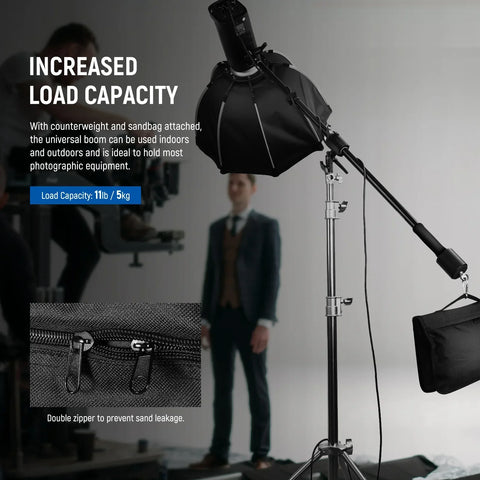 Neewer 90-156cm Boom Arm Including Weight and Sandbag