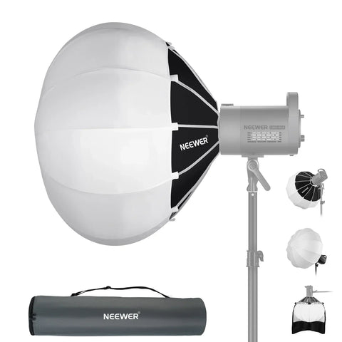 Neewer 90cm Ns65l Lantern Softbox one Step Quick Release with Detachable Skirt • Camerastuff • South Africa