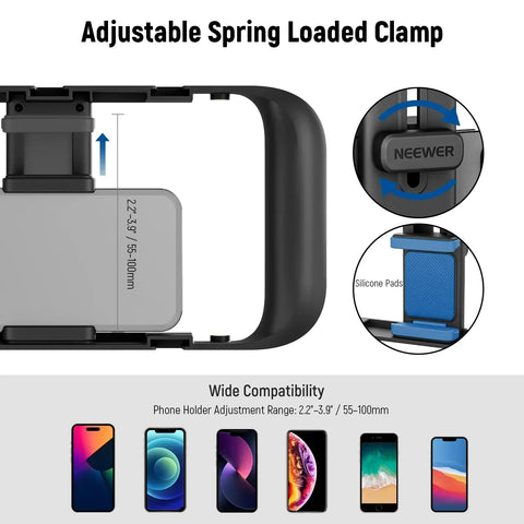 Neewer A104 Handheld Smartphone Video Camera Cage Rig • Camerastuff • South Africa