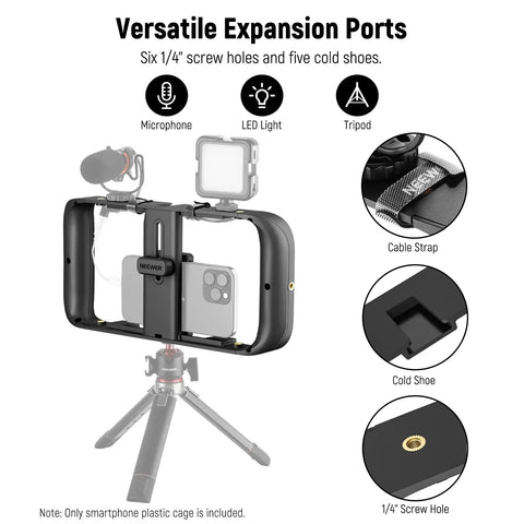 Neewer A104 Handheld Smartphone Video Camera Cage Rig • Camerastuff • South Africa