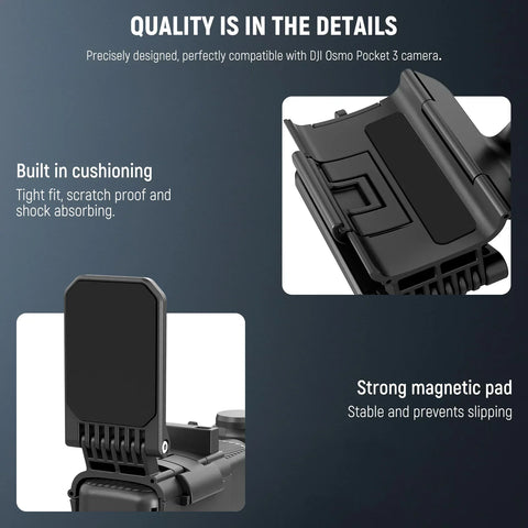 Neewer BASICS AC015 Magnetic Camera Mount 180° Rotate For DJI Osmo Pocket 3