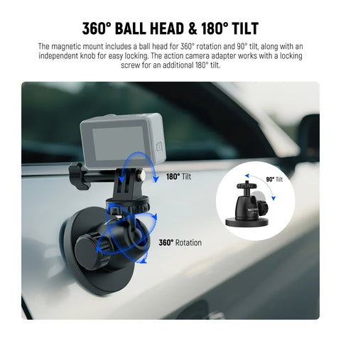 Neewer BASICS GP101 Magnetic Camera Mount for Action Camera