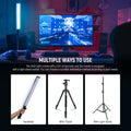Neewer Bh30s 15w Rgb-ww Led Constant Light Stick with Built-in Battery and Touchscreen Control • Camerastuff • South