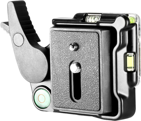 Neewer Black Aluminum Alloy Quick Release QR Plate Adapter