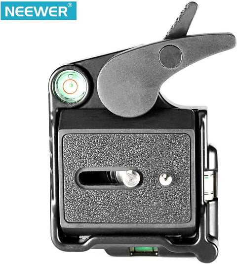 Neewer Black Aluminum Alloy Quick Release QR Plate Adapter