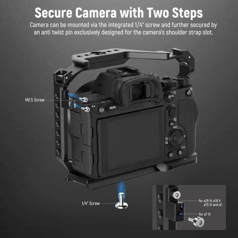 Neewer Ca004 Camera Cage for Sony A7rv/ A7iv/ A7riv/ A7siii/ A1 • Camerastuff • South Africa