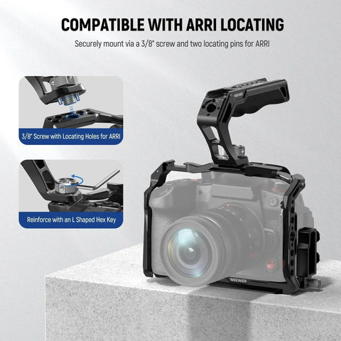 Neewer Ca007 Arri Top Handle + Ma006 Monitor Mount Set • Camerastuff • South Africa