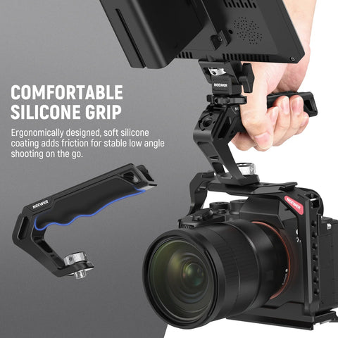 Neewer CA007 Top Handle With 3/8inch-16 Locating Holes For Arri Grip For Camera Cage