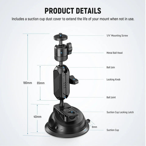 Neewer Ca029 Suction Cup Mount • Camerastuff • South Africa