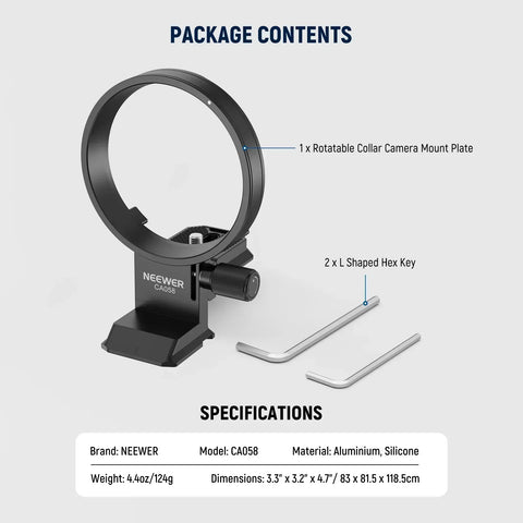 Neewer Ca058 Rotatable Camera Lens Collar for Nikon Z8 Z7 Ii Z6 Z5 • Camerastuff • South Africa