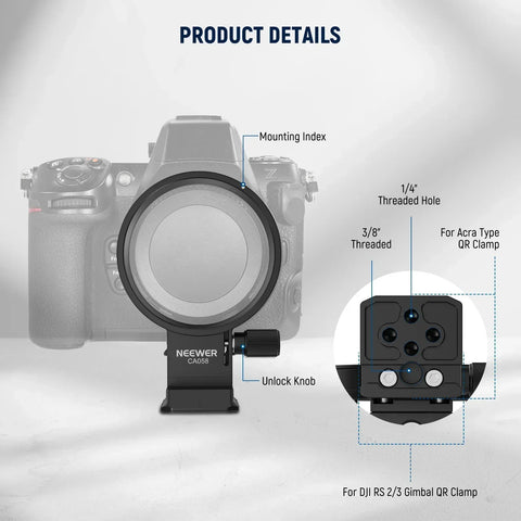 Neewer Ca058 Rotatable Camera Lens Collar for Nikon Z8 Z7 Ii Z6 Z5 • Camerastuff • South Africa