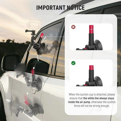 Neewer Ca065 Triple Suction Cup Car Mount • Camerastuff • South Africa