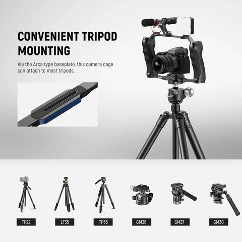 Neewer Ca077 Universal Video Camera Cage with Arca Quick-release • Camerastuff • South Africa