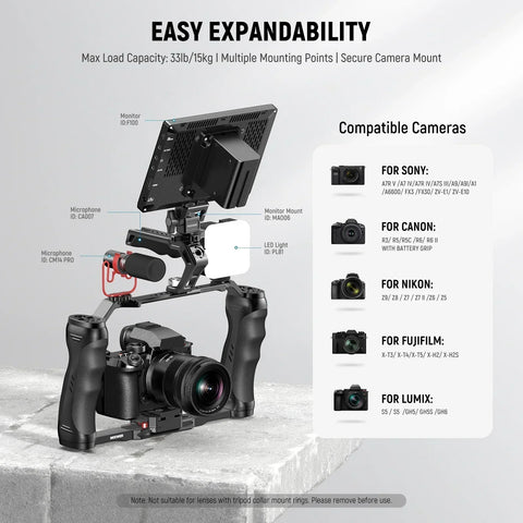 Neewer Ca077 Universal Video Camera Cage with Arca Quick-release • Camerastuff • South Africa
