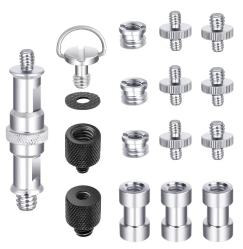 Neewer Camera Screw Kit 16 Pieces Tripod Adapter Converter Spigot Mount Pack • Camerastuff • South Africa