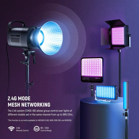 Neewer Cb100c 130w Rgb-ww Cob Led Video Light Monolight • Camerastuff • South Africa