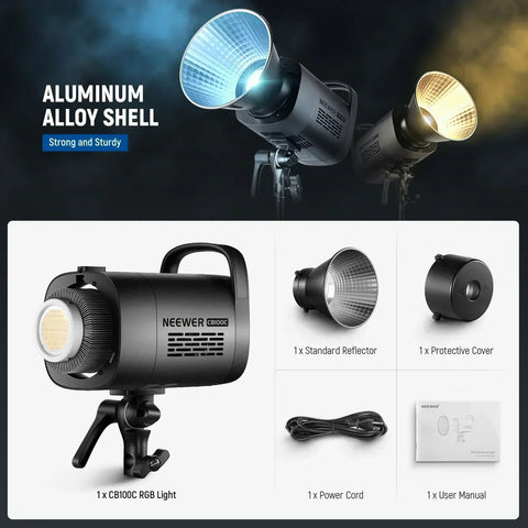 Neewer Cb100c 130w Rgb-ww Cob Led Video Light Monolight • Camerastuff • South Africa