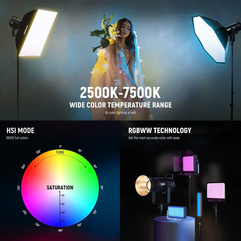 Neewer CB200C 200W RGB-WW COB LED Constant Light