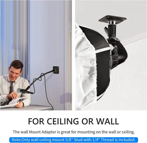Neewer Ceiling Wall Spigot Mount with 1/4 Screw Thread Mbh-700s-1 • Camerastuff • South Africa