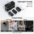 Neewer Cm28 Wireless Lavalier Lapel Microphone with Charging Case and Built-in 4gb Storage • Camerastuff • South Africa